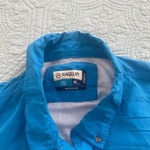 Blue fishing shirt